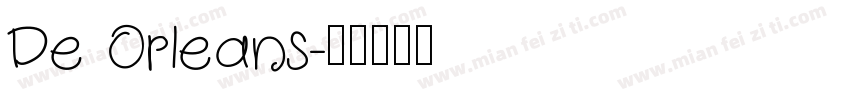 De Orleans字体转换